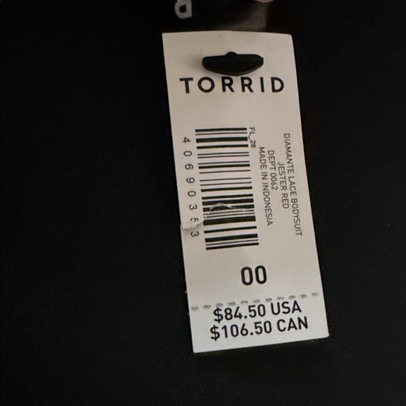 Torrid Red Lace Bra Bodysuit - Picture 6 of 6